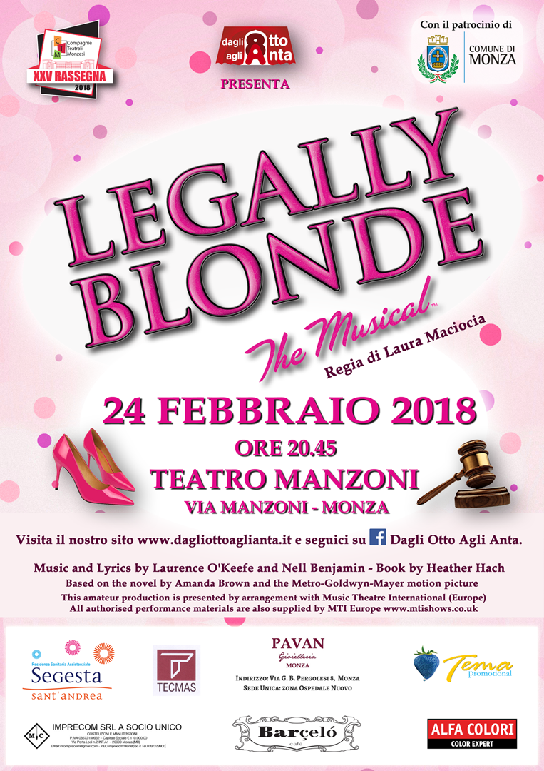 LOCANDINA_LEGALLY BLONDE_2018